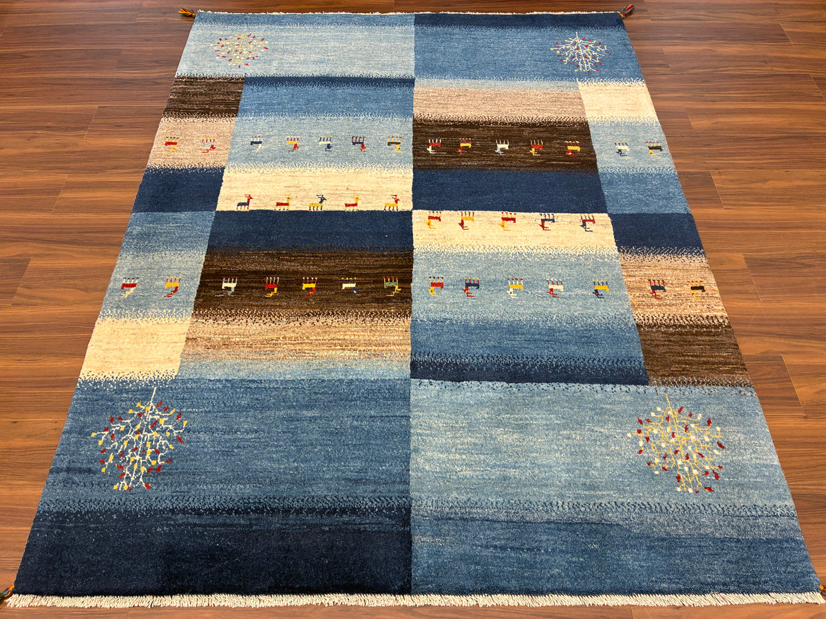 【千葉店】カシュクリギャッベ  193cm x 152cm RJ11869