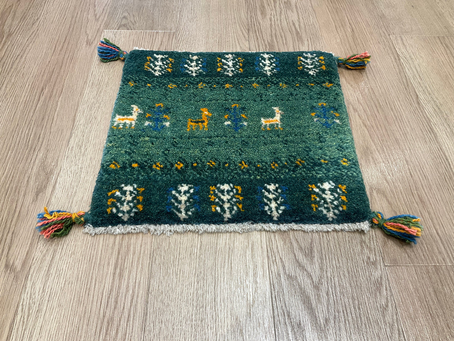 ギャッベ 40cm x 39cm AJ21223