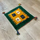 【福岡店】ギャッベ 43cm x 40cm Z3522