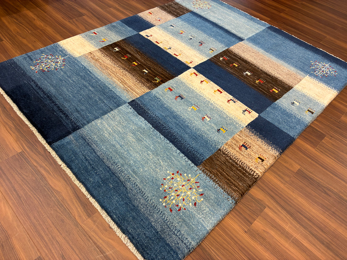 【千葉店】カシュクリギャッベ  193cm x 152cm RJ11869