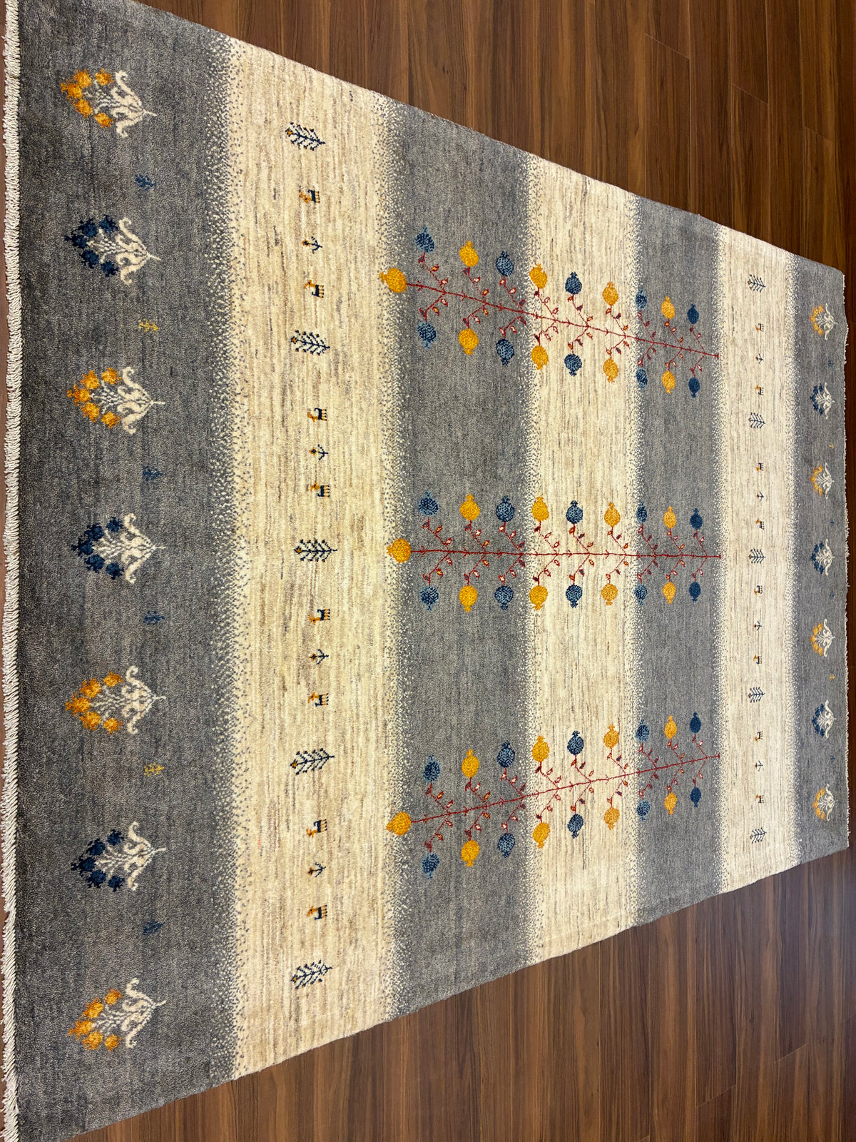 【千葉店】カシュクリギャッベ  202cm x 152cm RJ14738