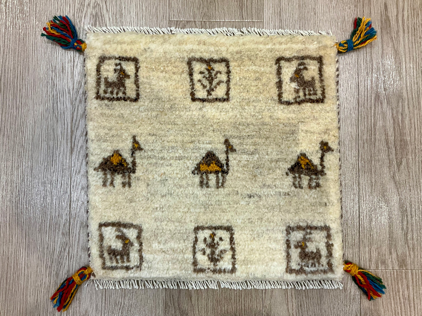 ギャッベ 40cm x 40cm T2048