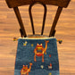 【千葉店】ギャッベ 42cm x 40cm Z3332
