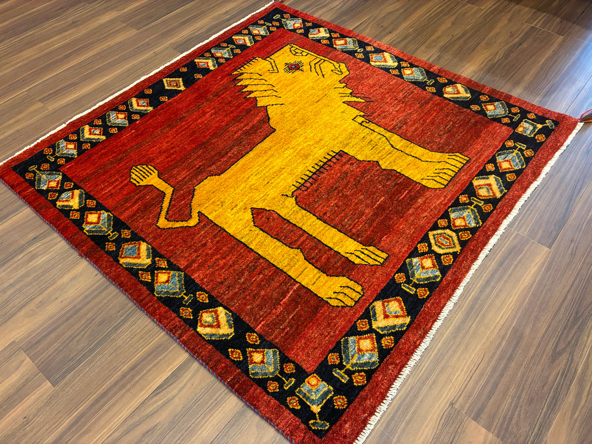 【千葉店】ギャッベ アマレバフト 116cm x 118cm RJ12413