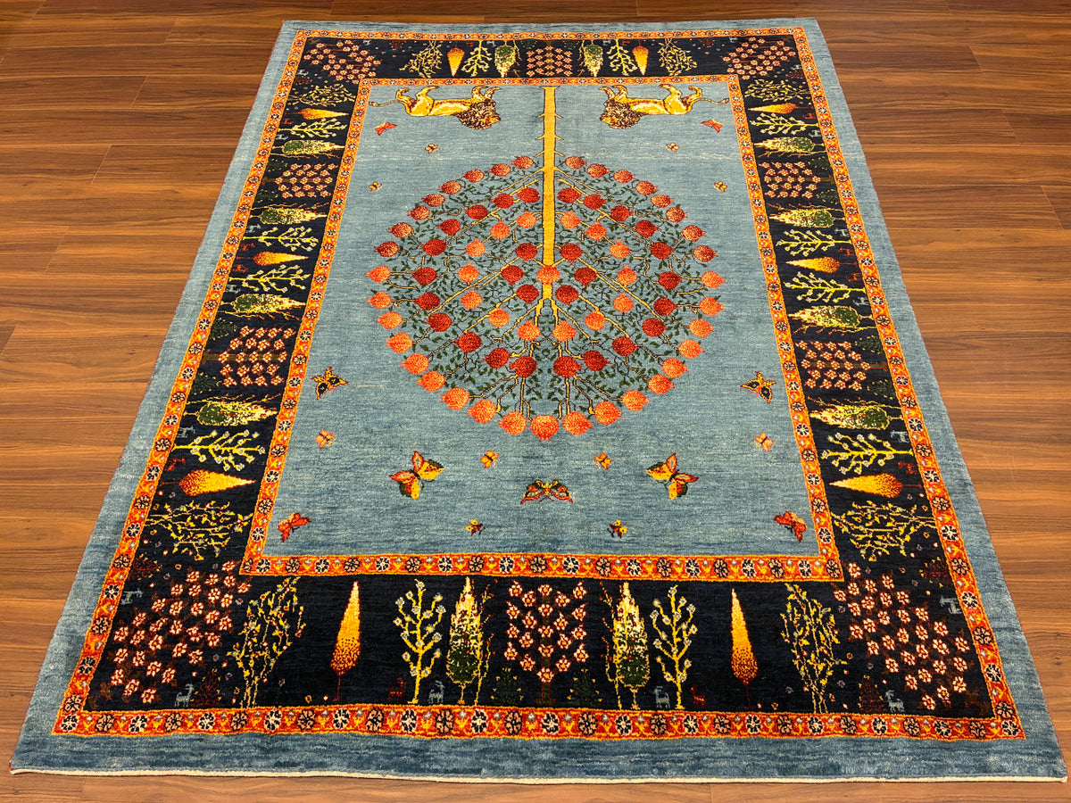【千葉店】カシュクリギャッベ  204cm x 155cm RJ15176
