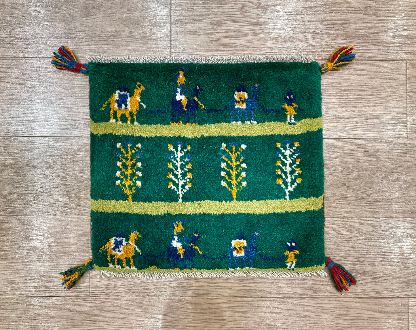 ギャッベ 44cm x 40cm Z752