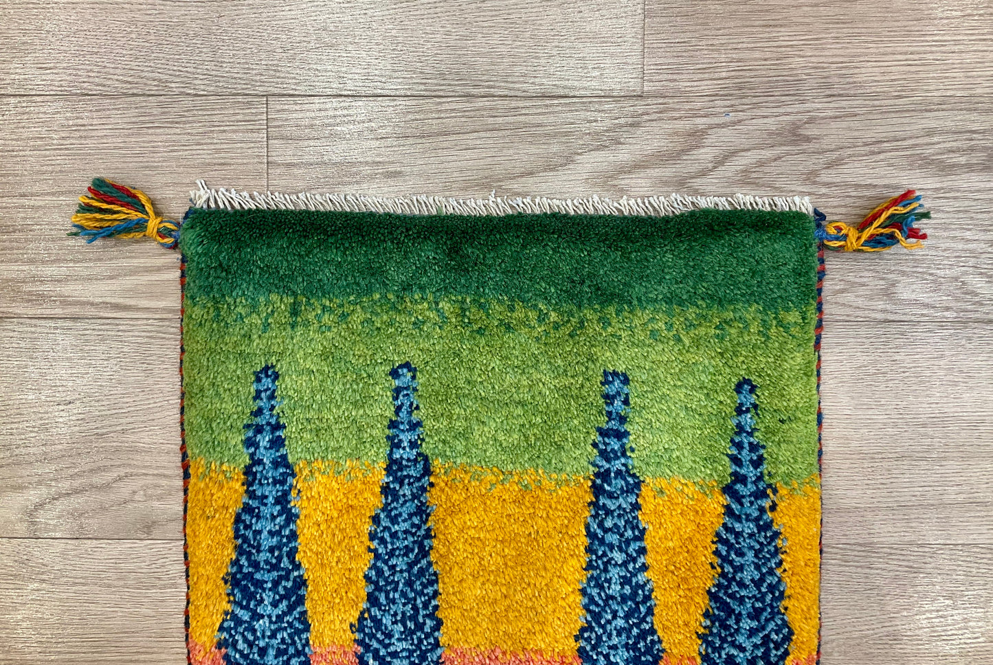 ギャッベ 43cm x 39cm Z854