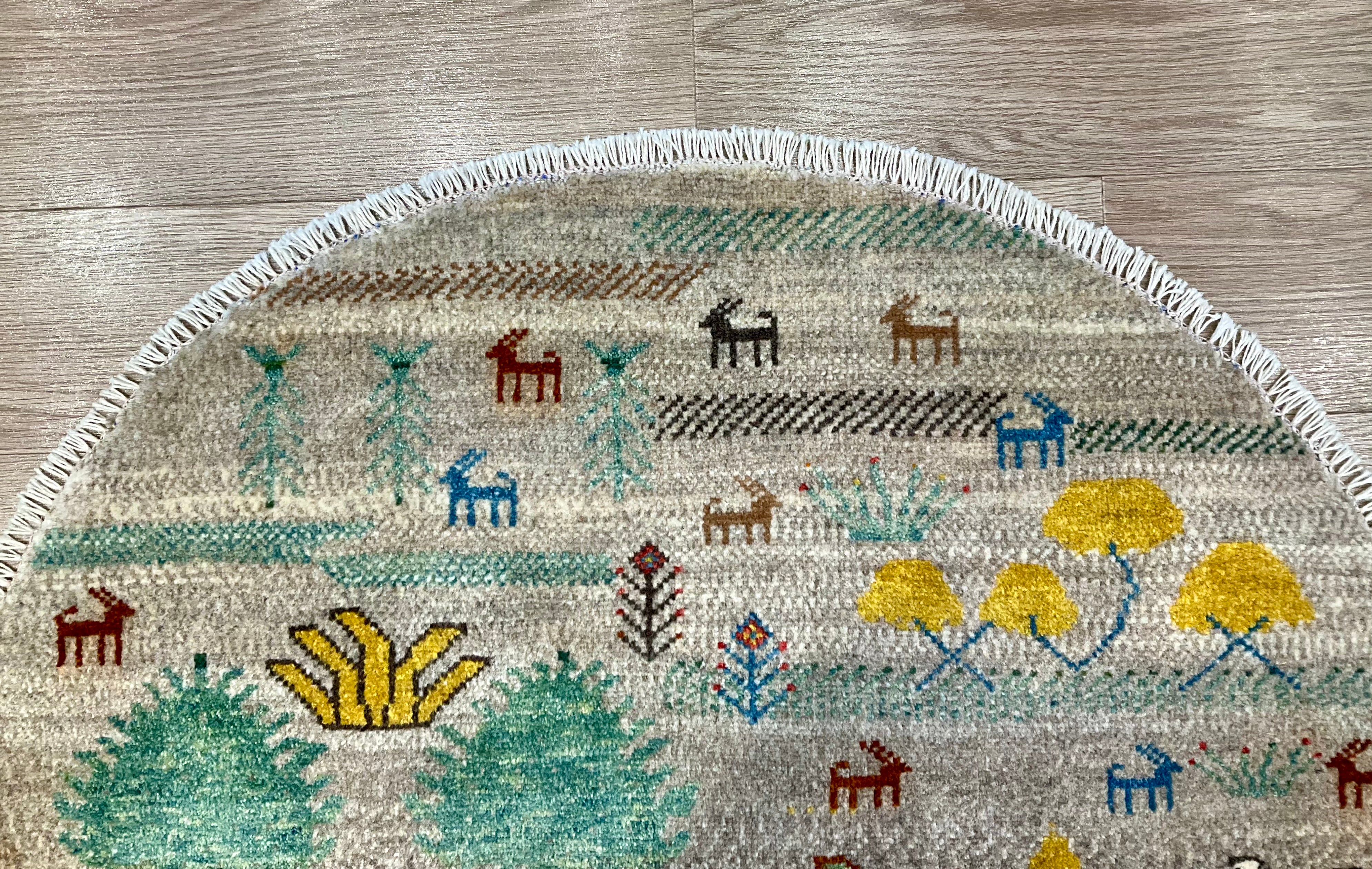 ギャッベ アマレバフト Φ100cm RJ14729 – ペルシャ絨毯専門店