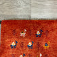 【福岡店】ギャッベ 41cm x 40cm Z2988