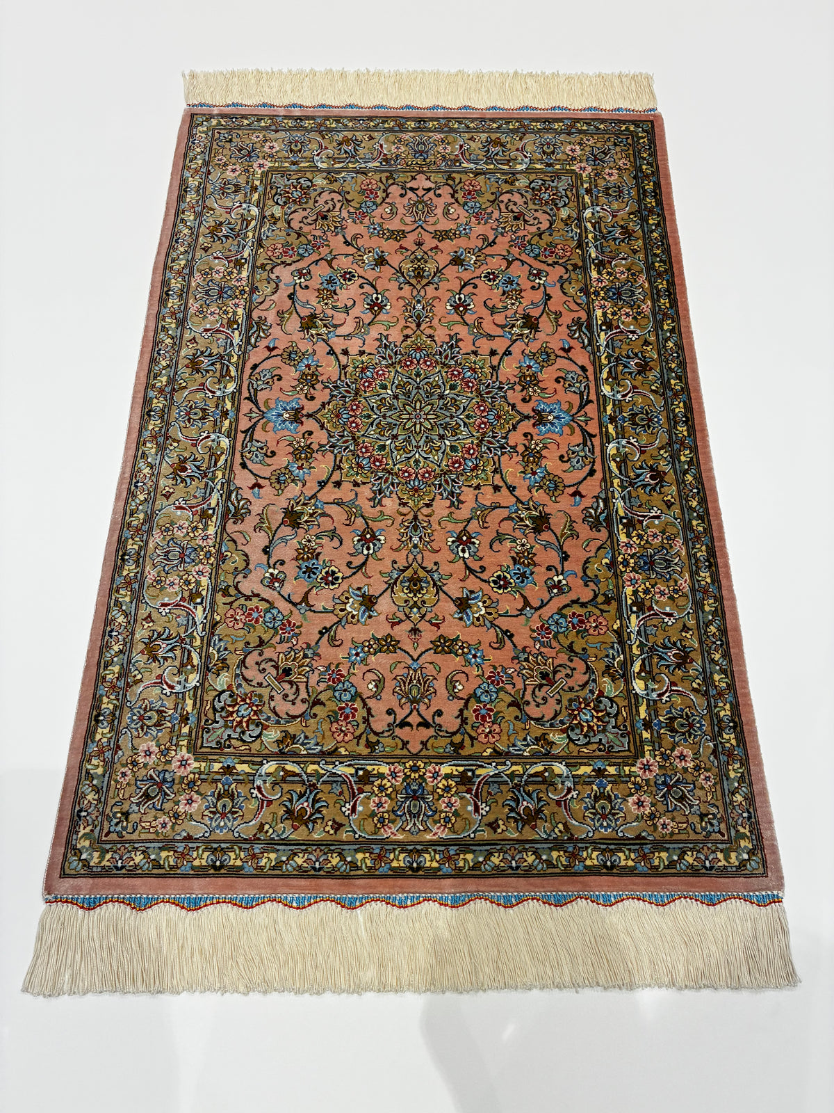 【千葉店】カシャーンシルク アルシャディ工房 93cm x 58cm PS6820