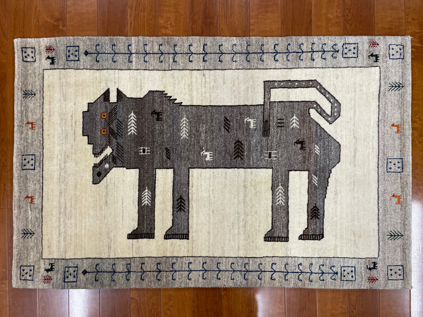 【オンライン限定】カシュクリギャッベ 130cm x 82cm RJ15168