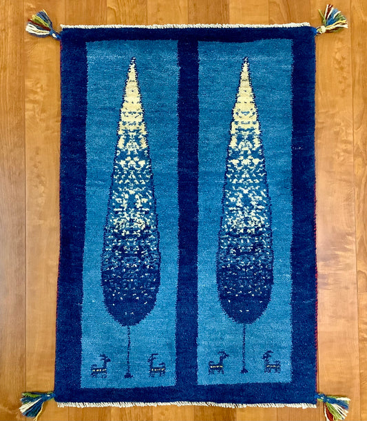 【オンライン限定】ギャッベ 90cm x 63cm RJ8969