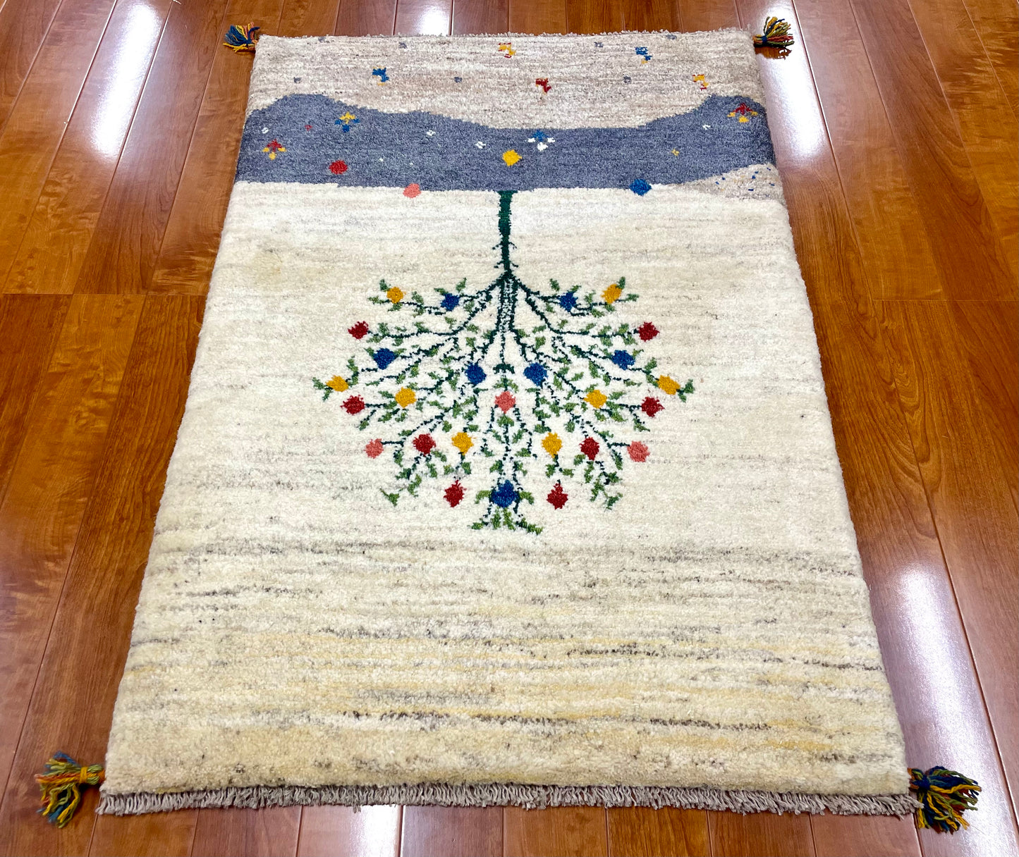 【オンライン限定】ギャッベ 125cm x 87cm RJ8114