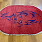 【オンライン限定】ギャッベ 90cm x 62cm (楕円形) RJ12405