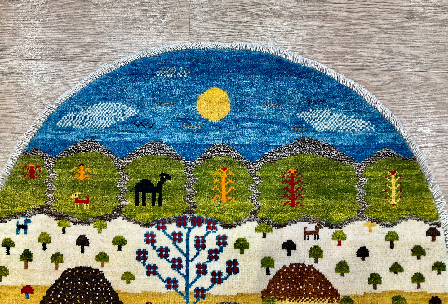 ギャッベ アマレバフト Φ100cm RJ13542