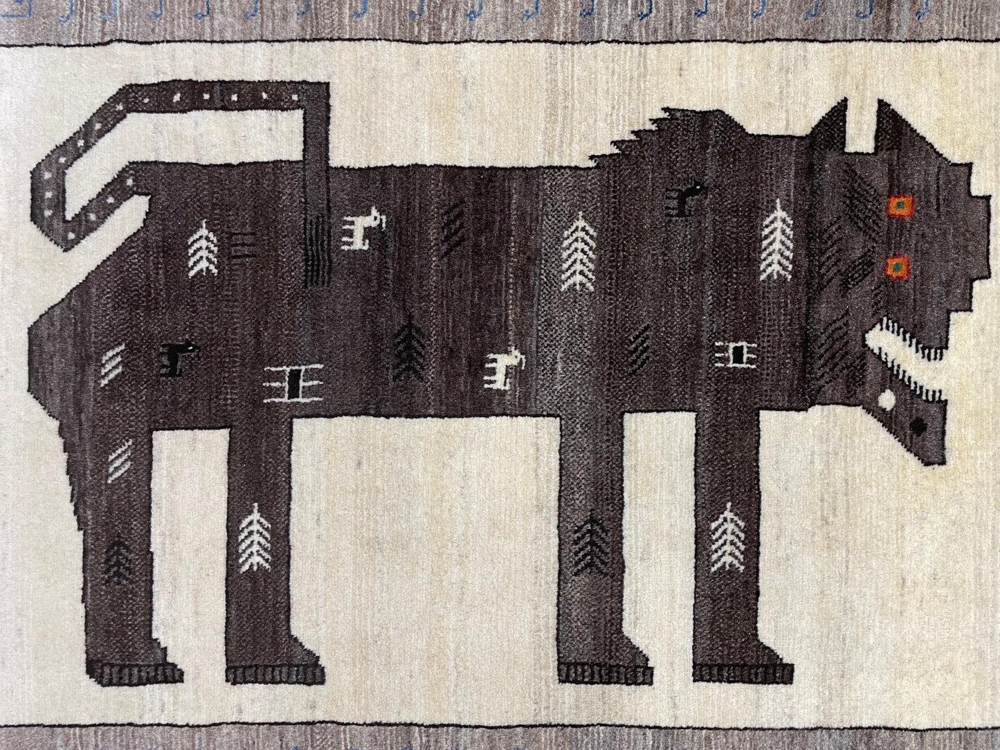 【オンライン限定】カシュクリギャッベ 132cm x 82cm RJ15169
