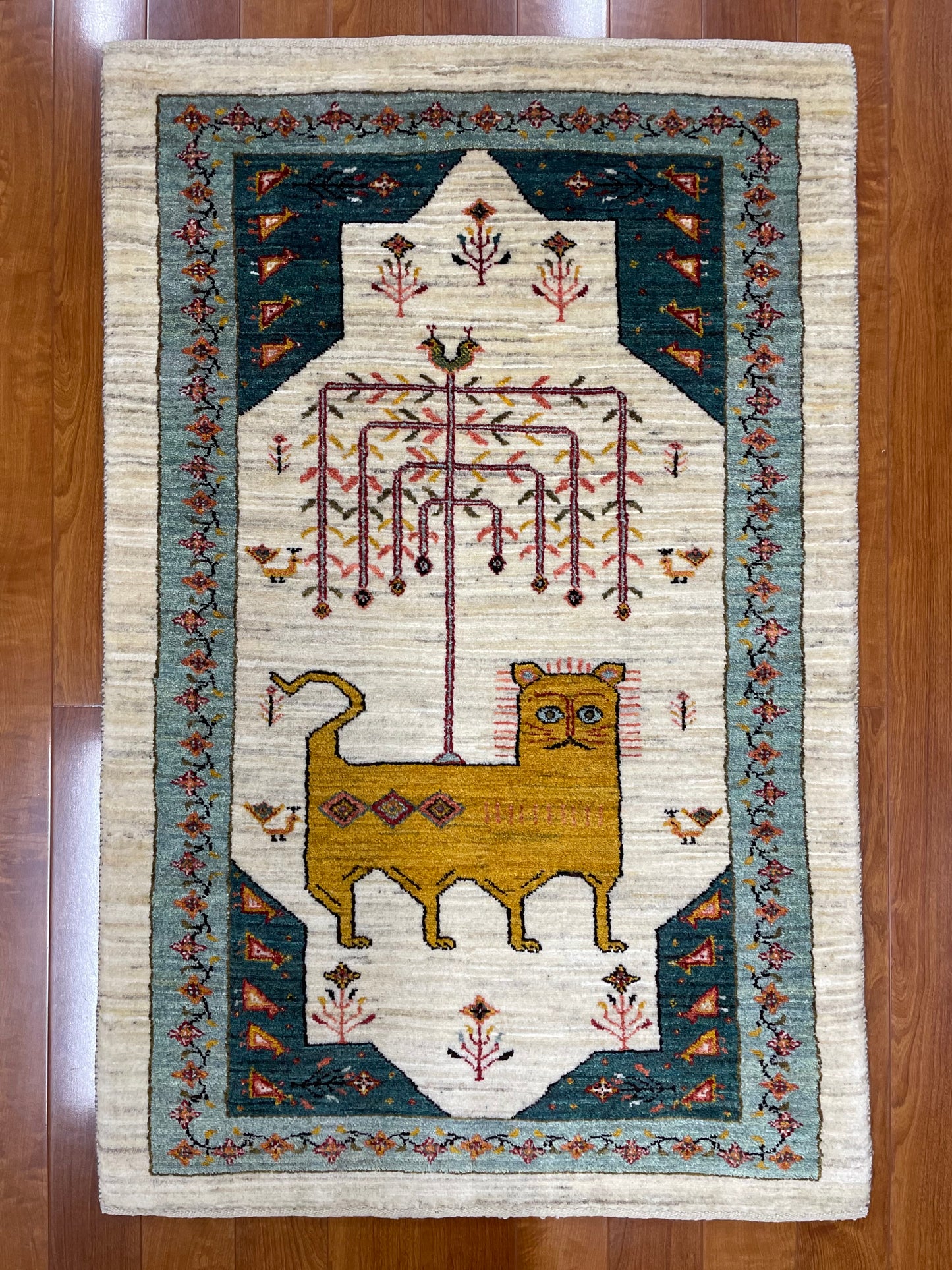 【オンライン限定】カシュクリギャッベ 125cm x 81cm RJ17288