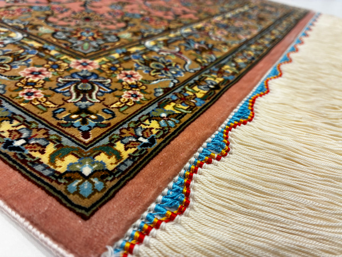 【千葉店】カシャーンシルク アルシャディ工房 93cm x 58cm PS6820