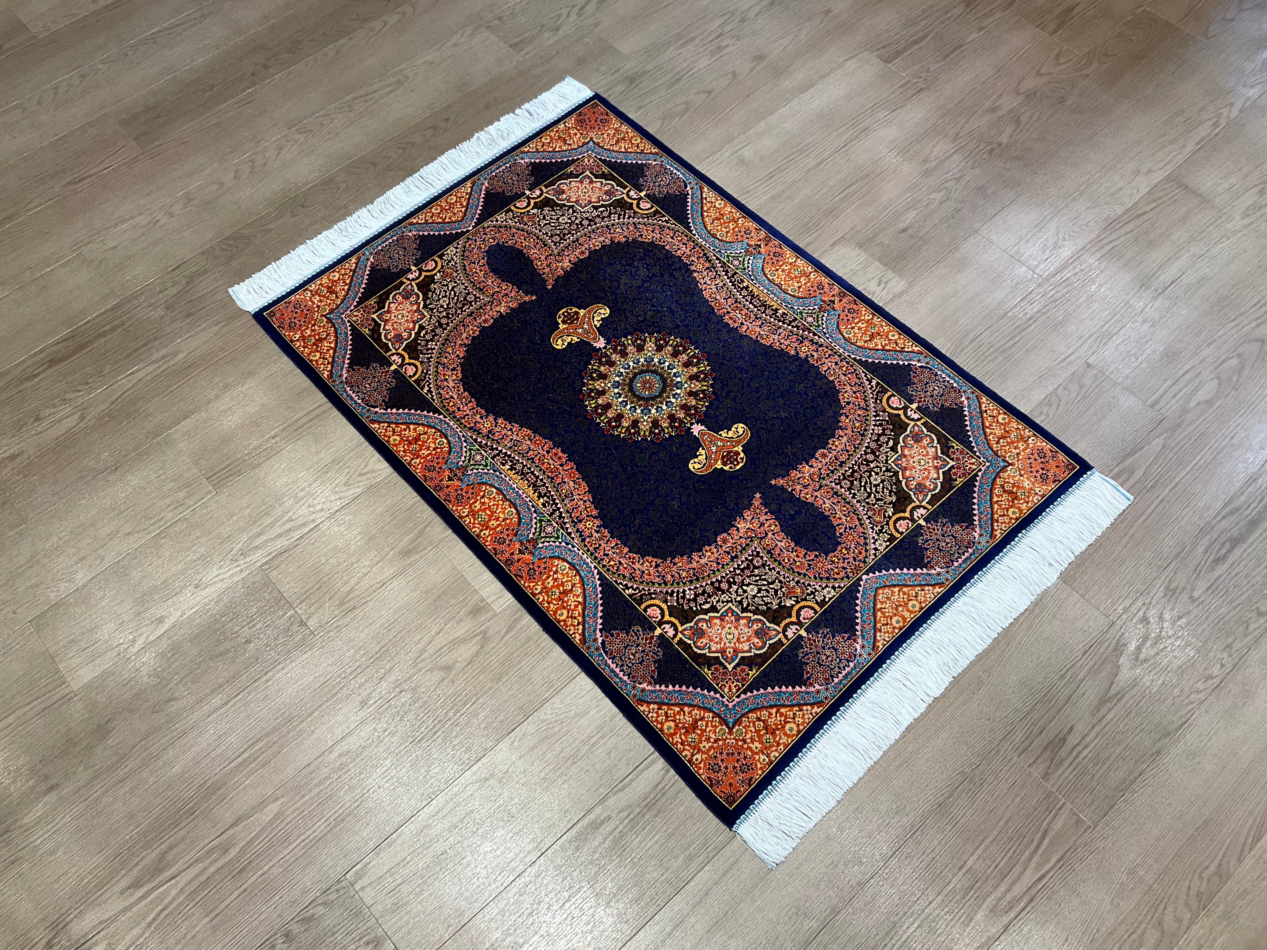 ペルシャンシルク 120cm x 80cm PS10448 – ペルシャ絨毯専門店