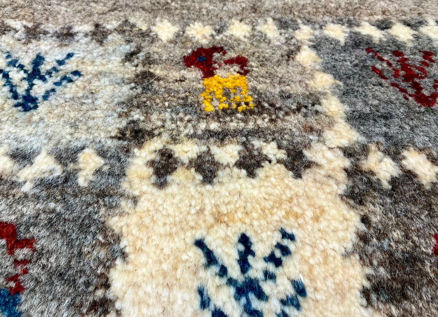 ギャッベ 42cm x 42cm Z1609