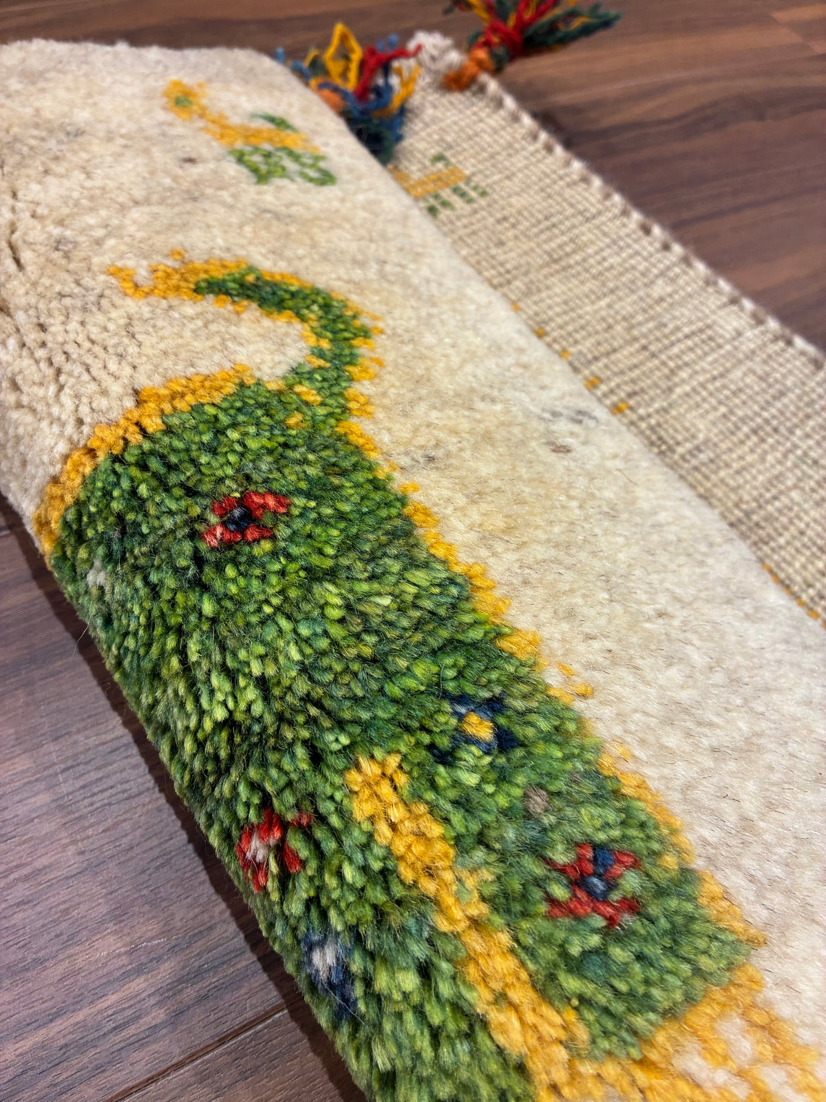 【千葉店】ギャッベ 41cm x 41cm Z1403
