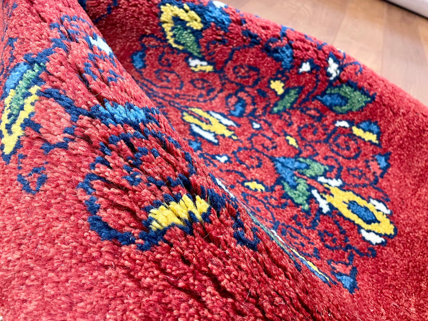 【オンライン限定】ギャッベ 90cm x 60cm (楕円形) RJ12555
