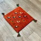 【福岡店】ギャッベ 41cm x 40cm Z2988