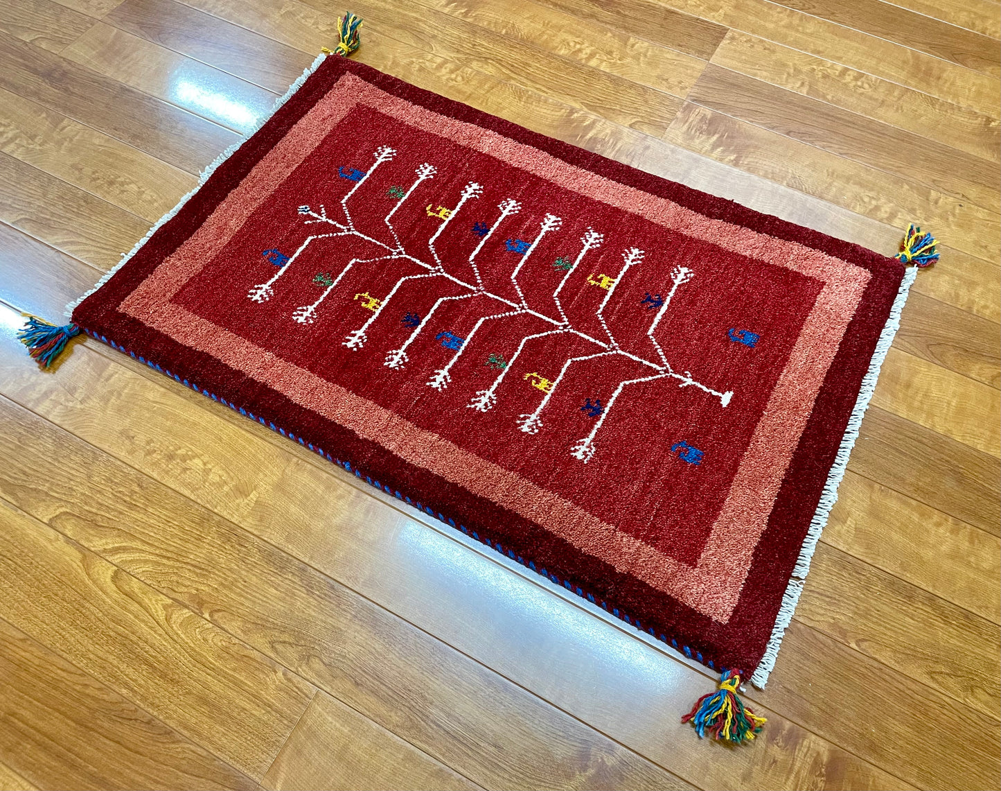 【オンライン限定】ギャッベ 90cm x 62cm RJ12358