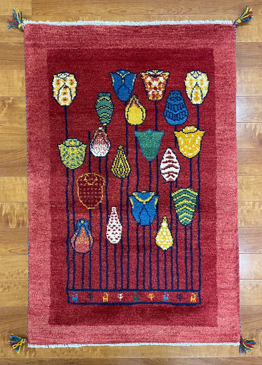 【オンライン限定】ギャッベ 123cm x 85cm RJ12781