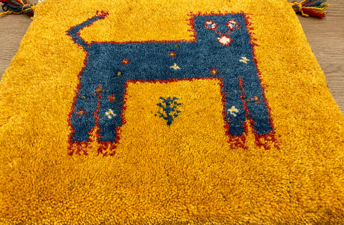 【福岡店】ギャッベ 44cm x 38cm Z3289