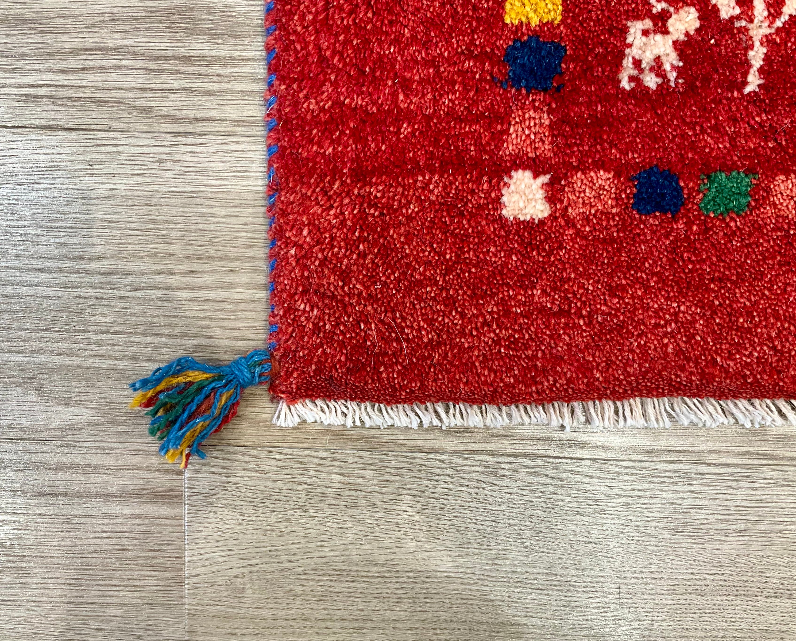 ギャッベ 43cm x 41cm Z468 – ペルシャ絨毯専門店 ペルシャンパトリス