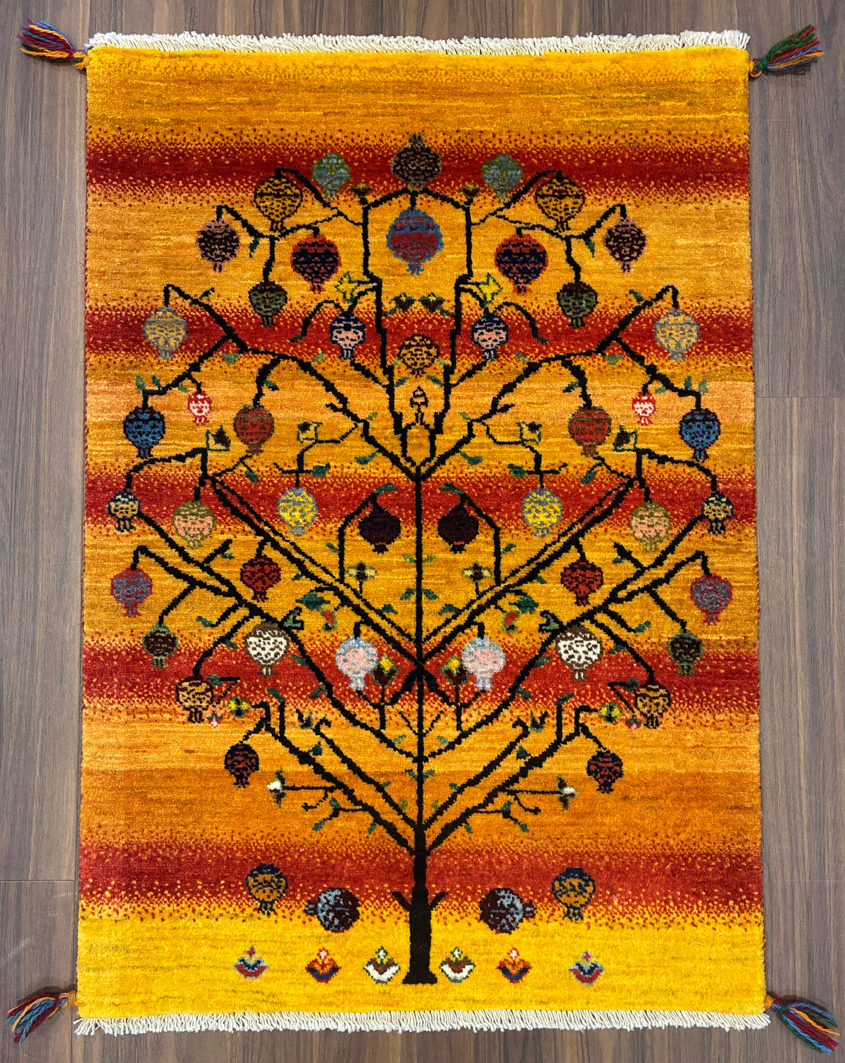 【千葉店】カシュクリギャッベ 93cm x 64cm RJ12248