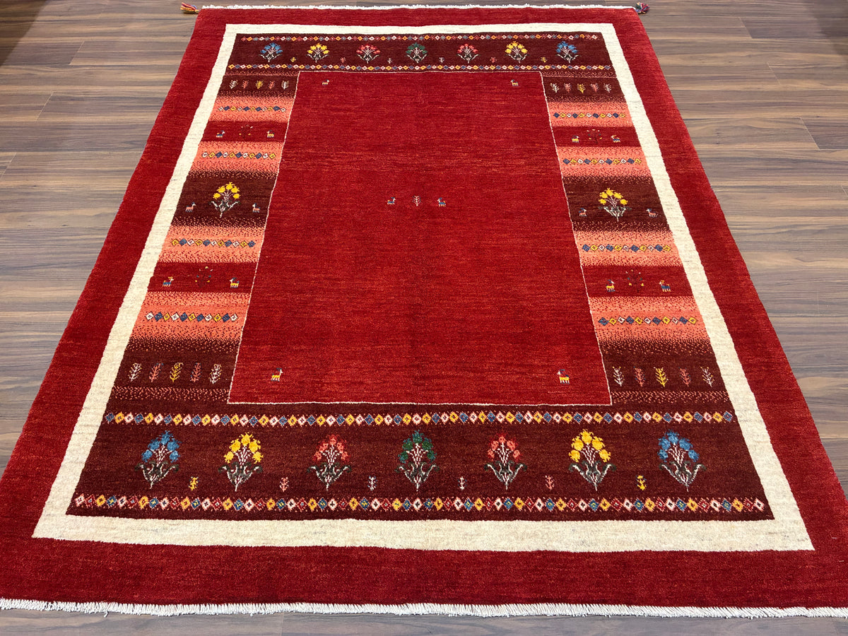 【千葉店】カシュクリギャッベ  205cm x 158cm RJ11841
