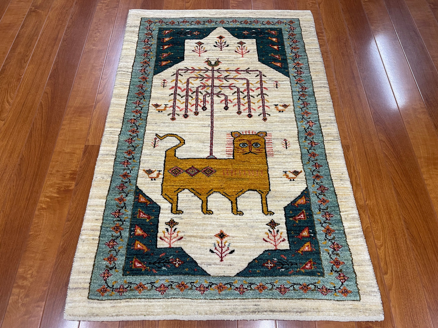 【オンライン限定】カシュクリギャッベ 125cm x 81cm RJ17288