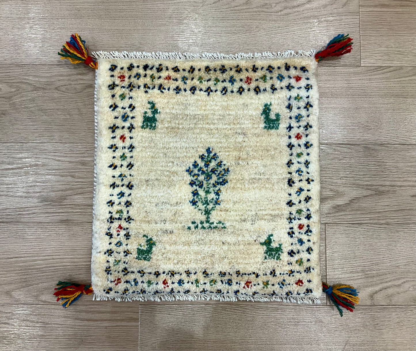 ギャッベ 45cm x 43cm Z210