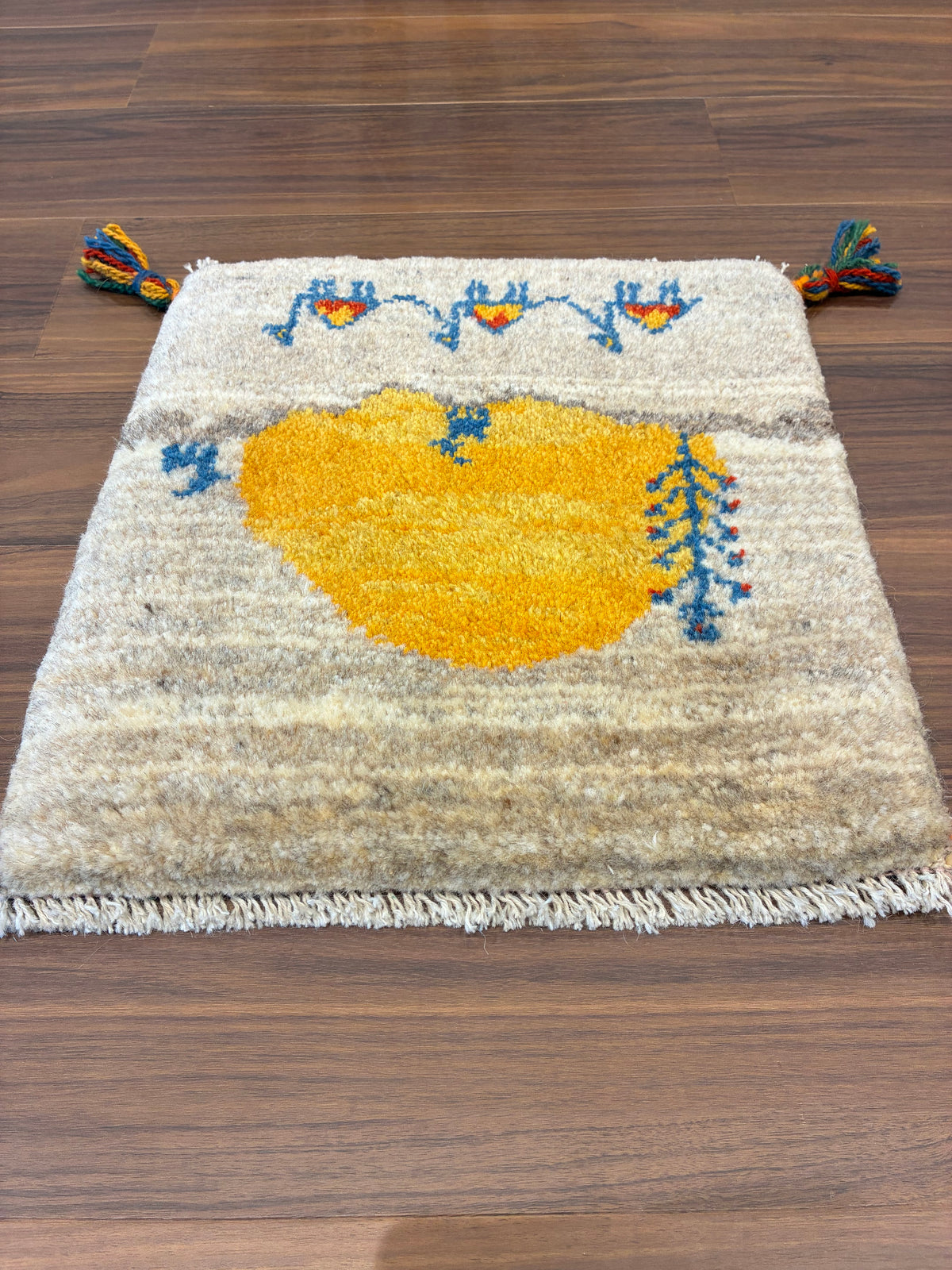 【千葉店】ギャッベ 39cm x 40cm Z3054