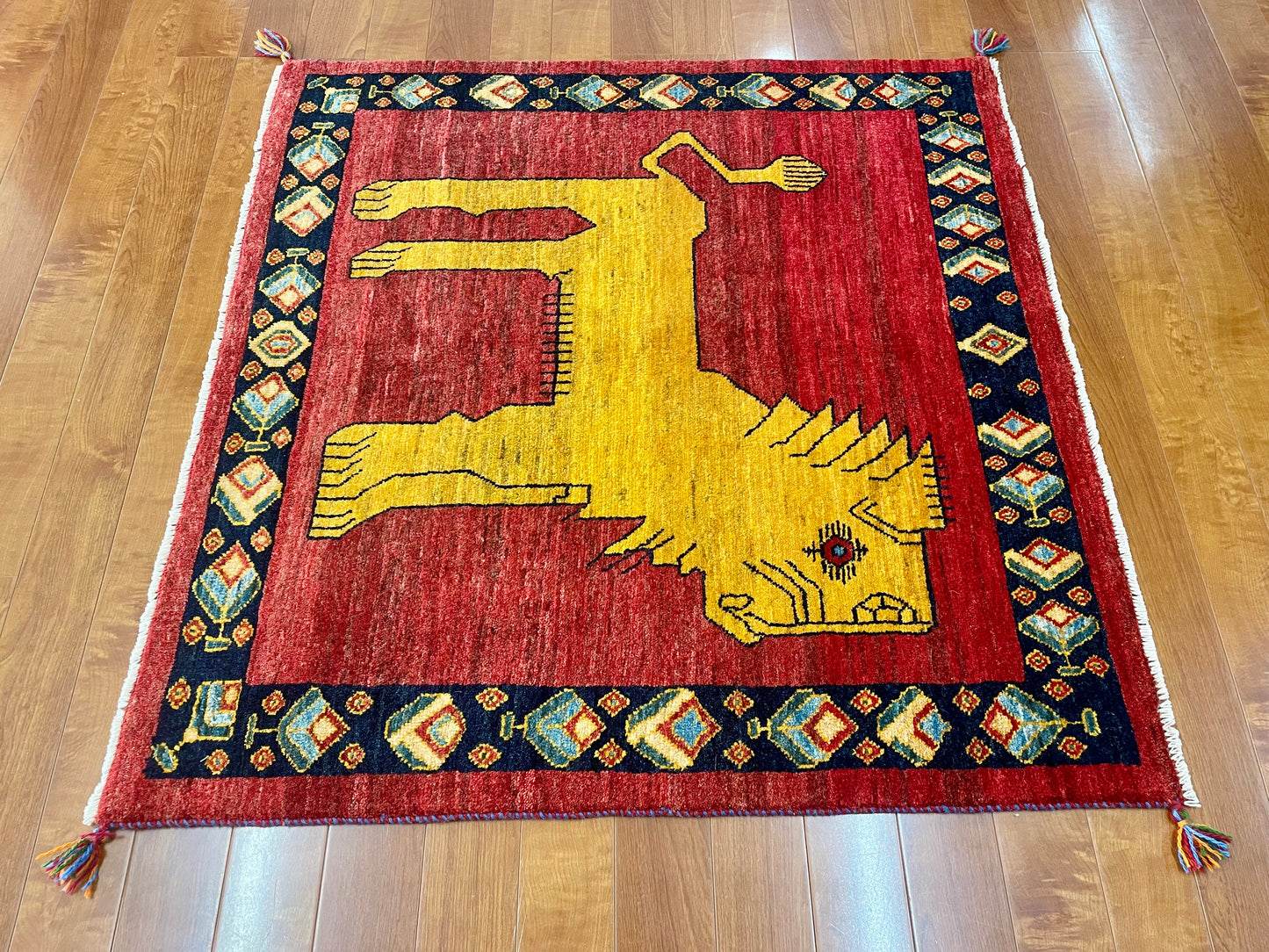【オンライン限定】ギャッベ アマレバフト 116cm x 118cm RJ12413