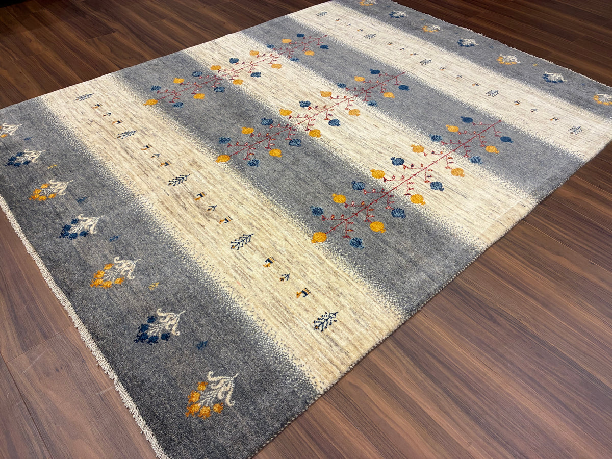 【千葉店】カシュクリギャッベ  202cm x 152cm RJ14738