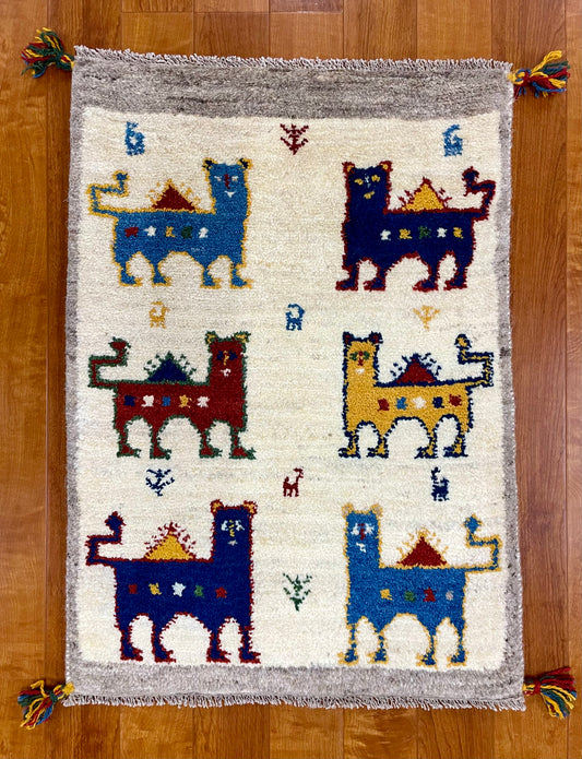 【オンライン限定】ギャッベ 85cm x 62cm RJ13465
