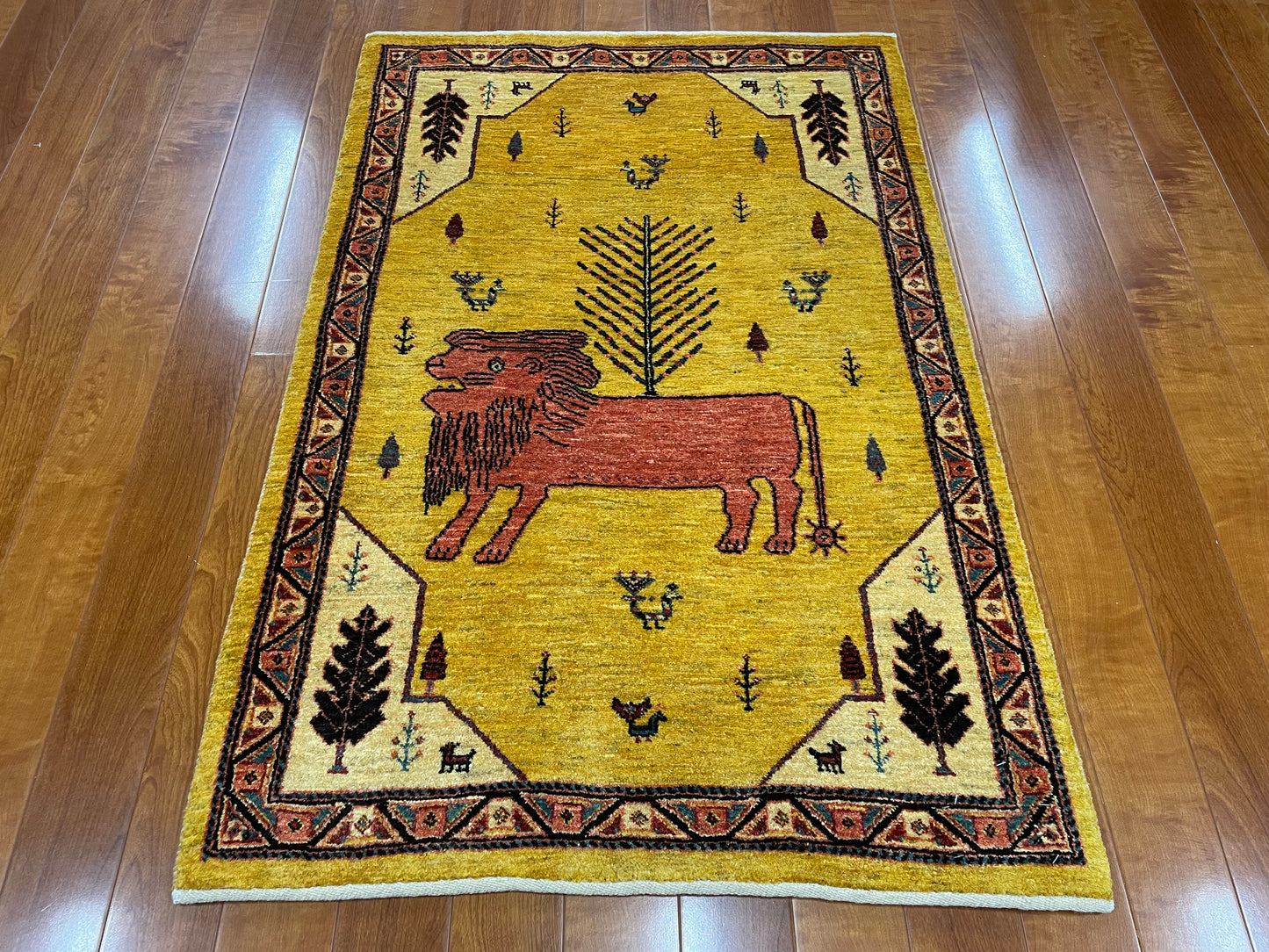 【オンライン限定】カシュクリギャッベ 125cm x 104cm RJ16783