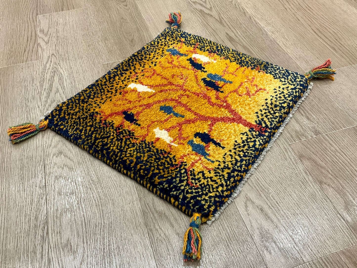 ギャッベ 44cm x 42cm AJ22468