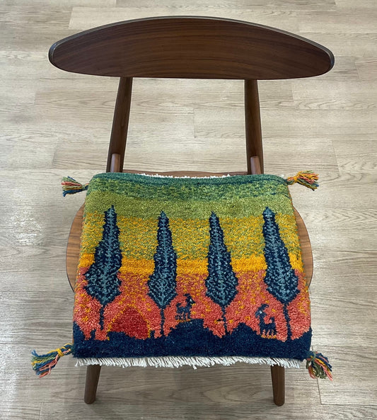 ギャッベ 43cm x 43cm T6052