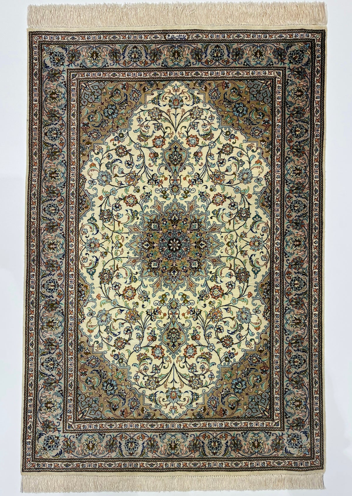 【千葉店】カシャーンシルク ファッラー工房 118cm x 79cm PS655