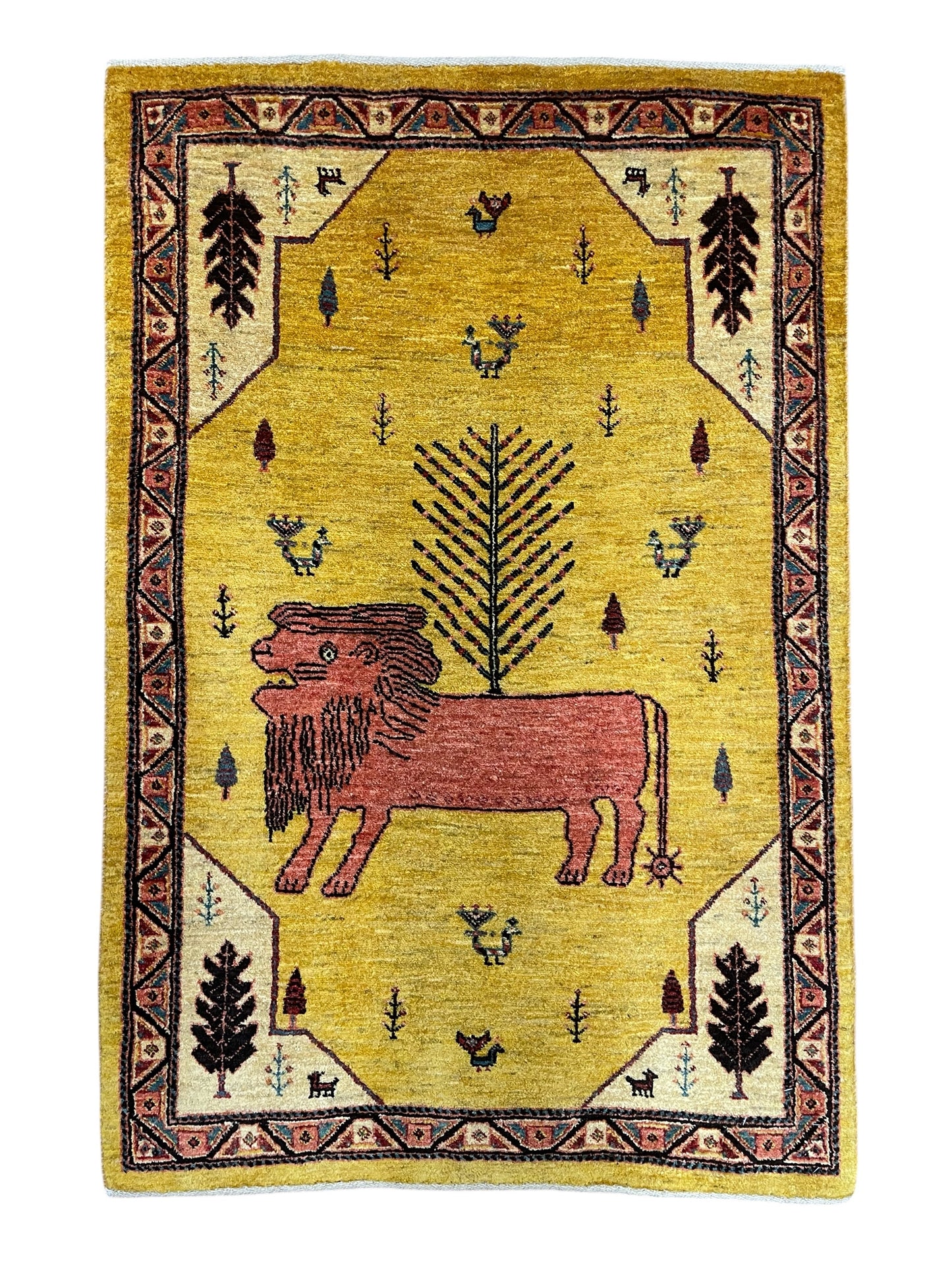【オンライン限定】カシュクリギャッベ 125cm x 104cm RJ16783