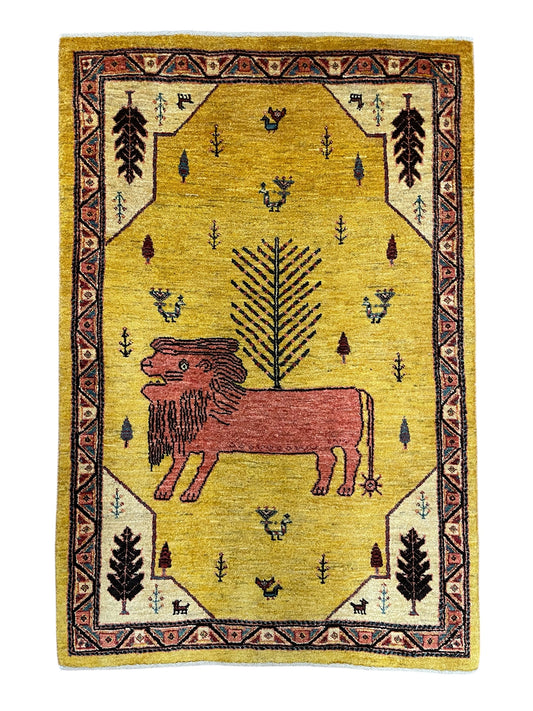 【オンライン限定】カシュクリギャッベ 125cm x 104cm RJ16783