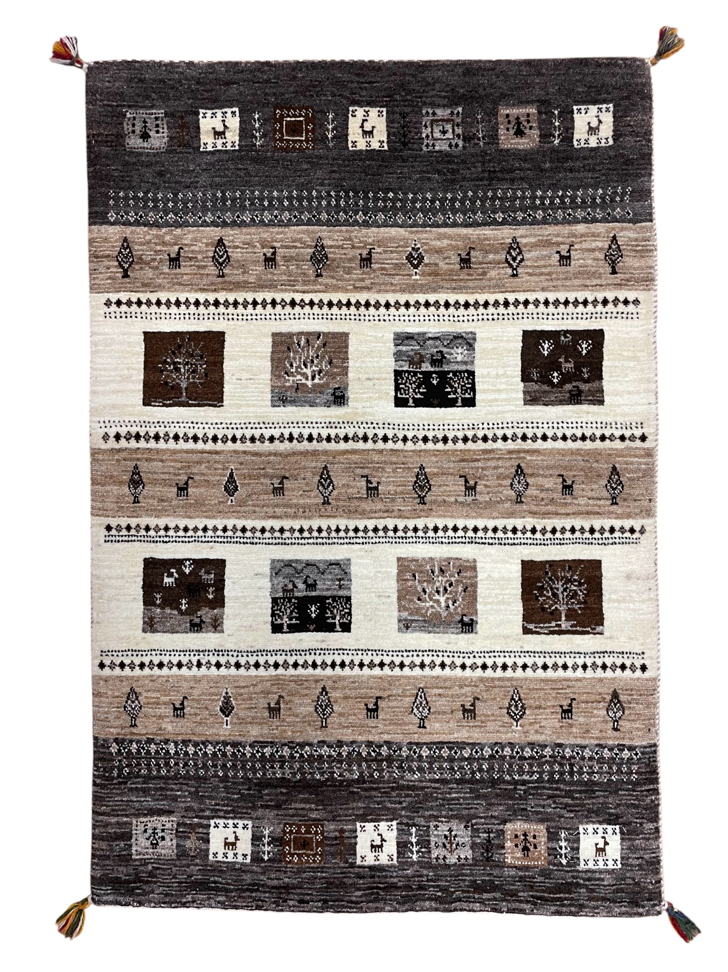 【オンライン限定】カシュクリギャッベ 130cm x 87cm RD13607