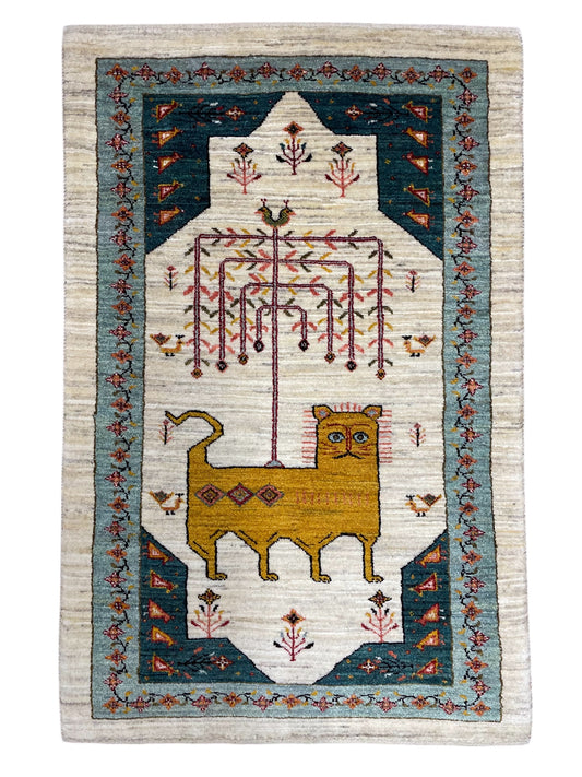 【オンライン限定】カシュクリギャッベ 125cm x 81cm RJ17288