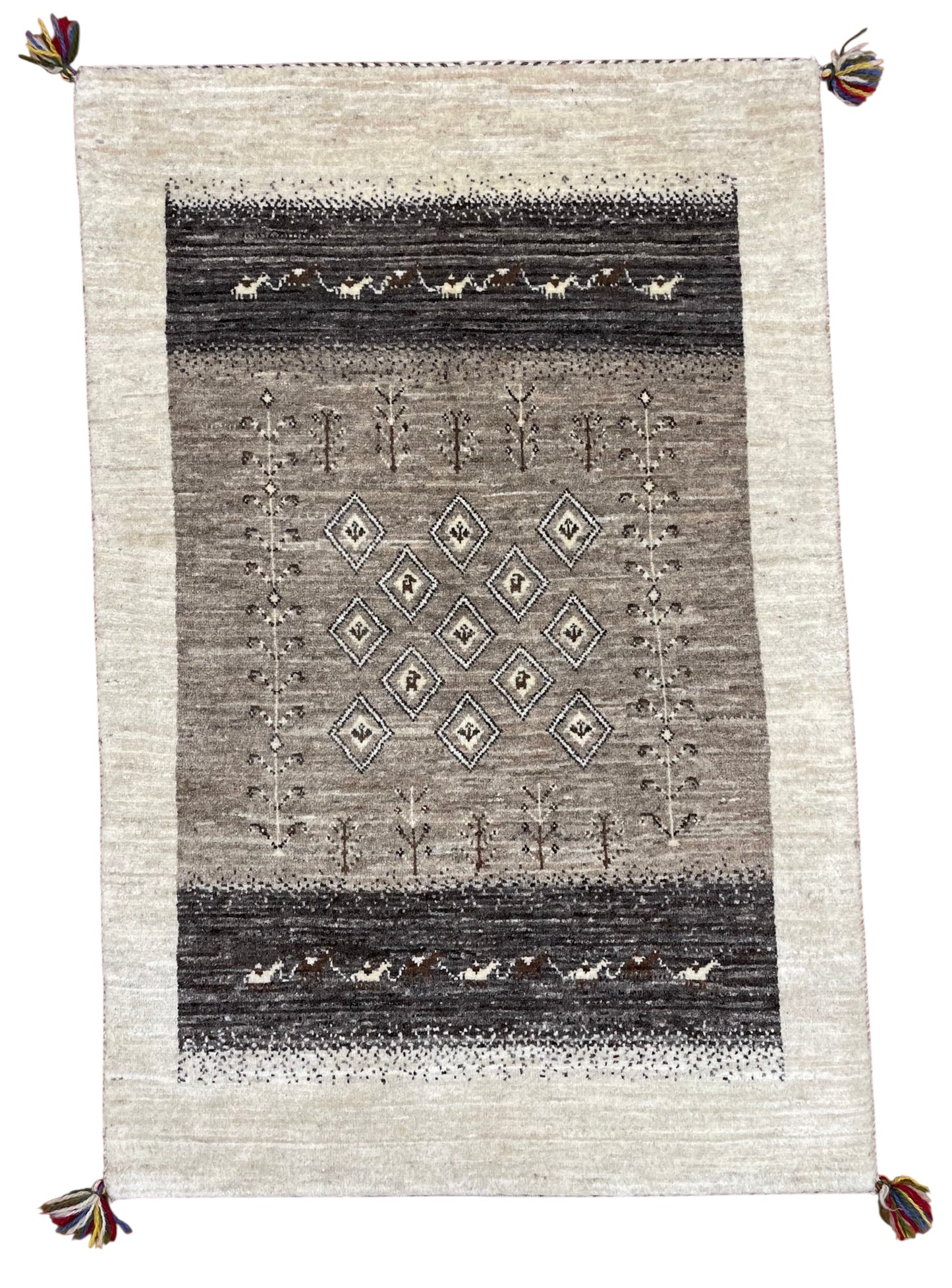 【オンライン限定】カシュクリギャッベ 126cm x 82cm RJ513