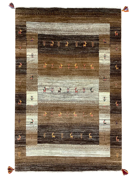 【オンライン限定】カシュクリギャッベ  155cm x 102cm RJ3103