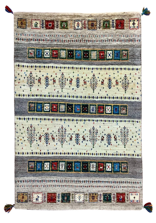 【オンライン限定】カシュクリギャッベ  130cm x 84cm RJ7858